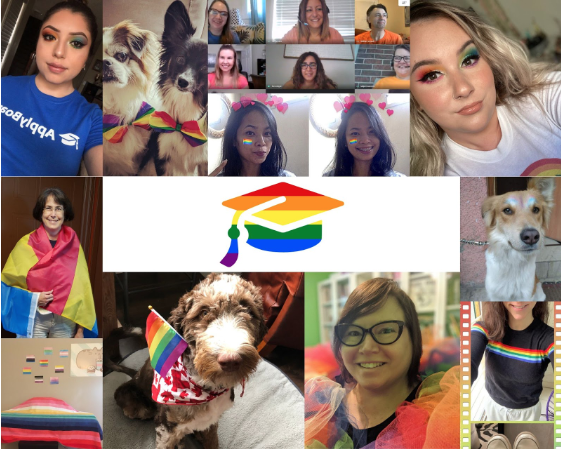 Montage of ApplyBoard staff celebrating staff