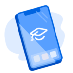 Illustration of iPhone with ApplyBoard logo