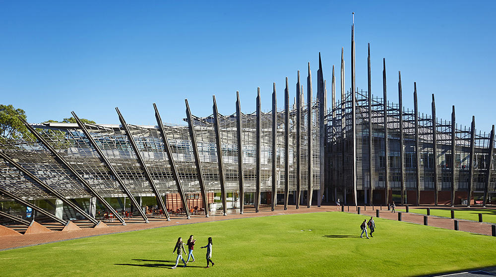 A photo of Edith Cowan University's Joondalup Campus.