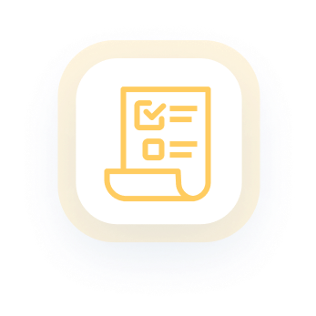 A checklist with the first box checked off