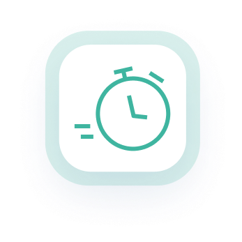 A simple stopwatch in shades of green