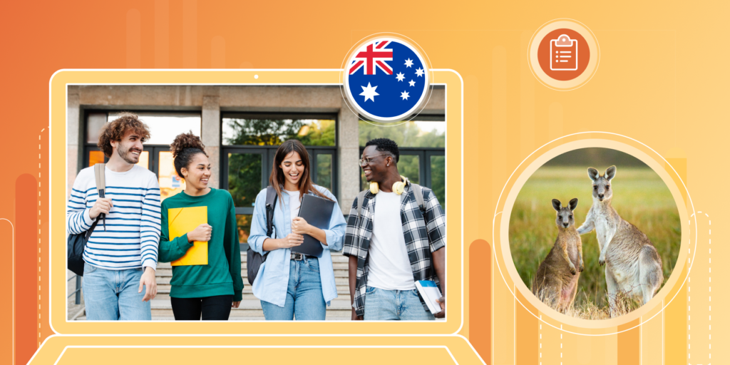 ApplyInsights banner featuring Australia iconography and photos of students and kangaroos