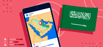 ApplyInsights: Saudi Arabia Offers Growing International Student Recruitment Potential banner featuring map of Saudi Arabia on a smartphone next to Saudi flag