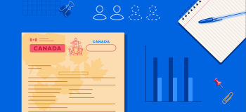 A Canadian study permit and some school supplies