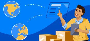 Illustration of supply chain management professional