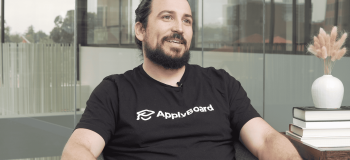 A photo of Dan Cira, Senior Counsel at ApplyBoard being interviewed for the ApplyBoardian Q&A Series.