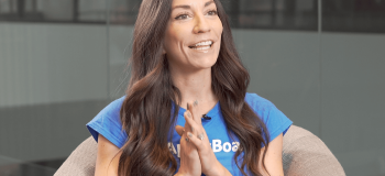 A phot of Nadine Murray during her interview for the Helping Students Achieve Success video.