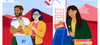 Illustration of students in classroom