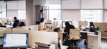 Employees in an office