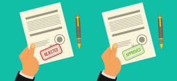 Rejection letter and acceptance letter