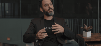 A photo of Jimmy Battaglia during interview.