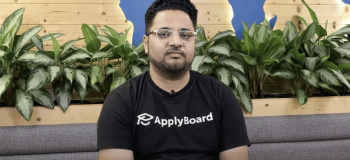 A photo of Haroon Rashid during his Core Values in Action interview.