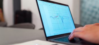 Person working on laptop